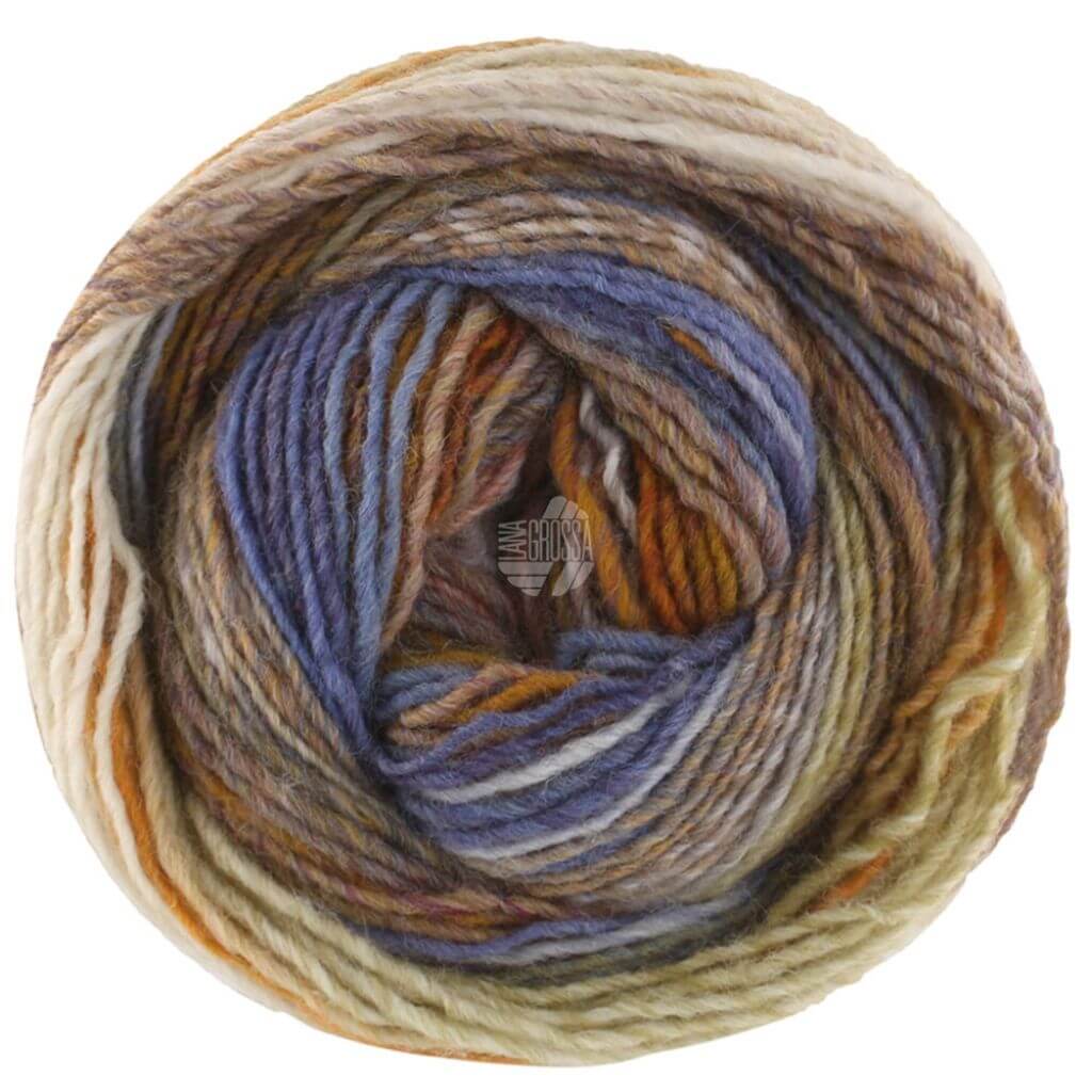 Lana Grossa 235 - Dotter-/Senfgelb/Eierschale/Graubeige/Violett/Jeans/Hellgrau/Grau Lana Grossa Gomitolo Intenso Lieblingsgarn