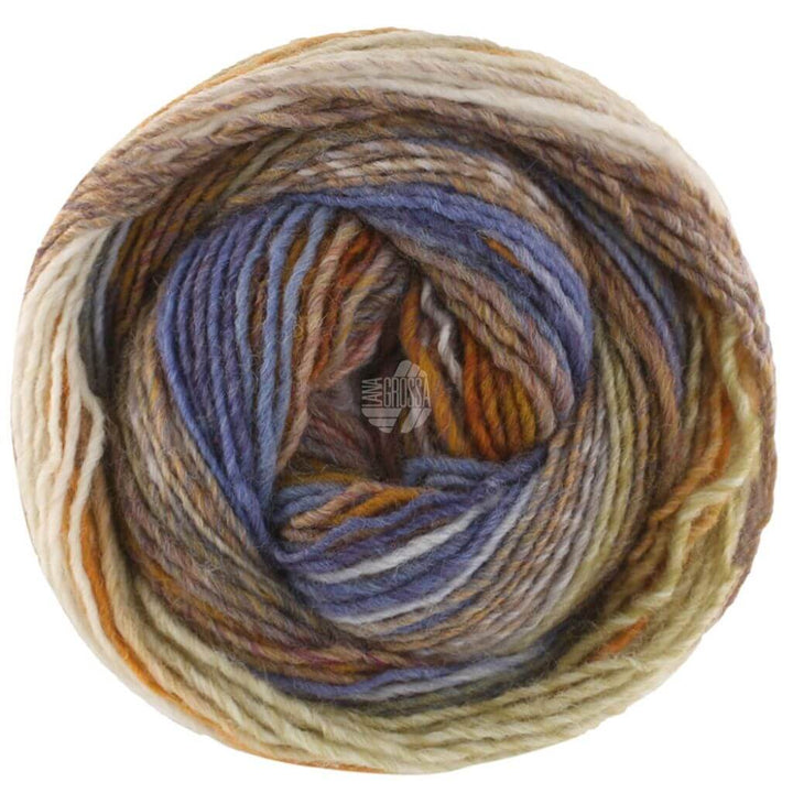 Lana Grossa 235 - Dotter-/Senfgelb/Eierschale/Graubeige/Violett/Jeans/Hellgrau/Grau Lana Grossa Gomitolo Intenso Lieblingsgarn