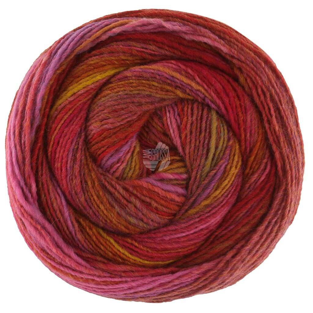Lana Grossa 238 - Pink/Lila/Ocker-/Goldgelb/Erdbeer/Terrakotta Lana Grossa Gomitolo Intenso Lieblingsgarn
