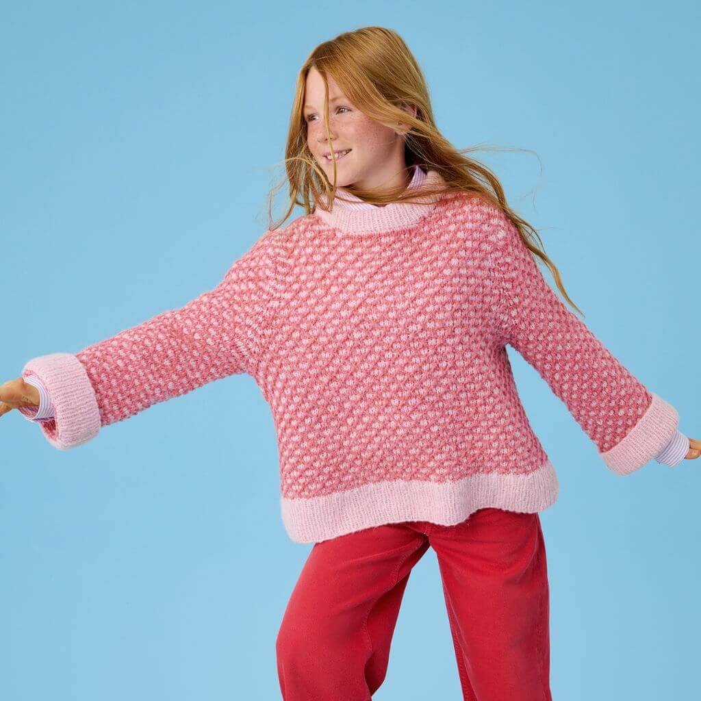 Kinderpullover im Hebemuster Strickanleitung - Lana Grossa (Heft)