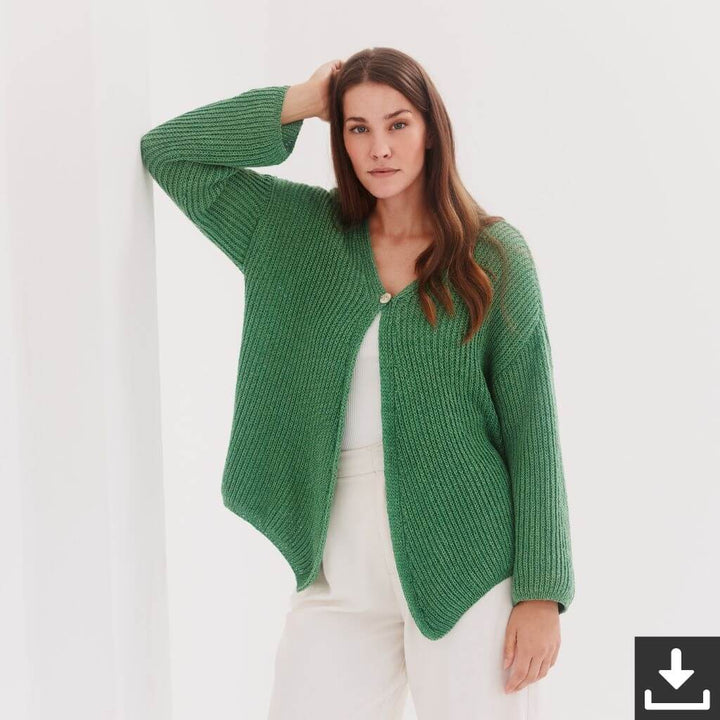Lana Grossa Damen Strickjacke Strickset - Lana Grossa (PDF) Lieblingsgarn