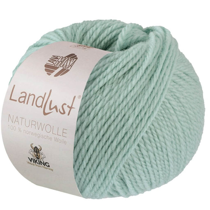 Lana Grossa 7 - Mintblau Lana Grossa Landlust Naturwolle Lieblingsgarn