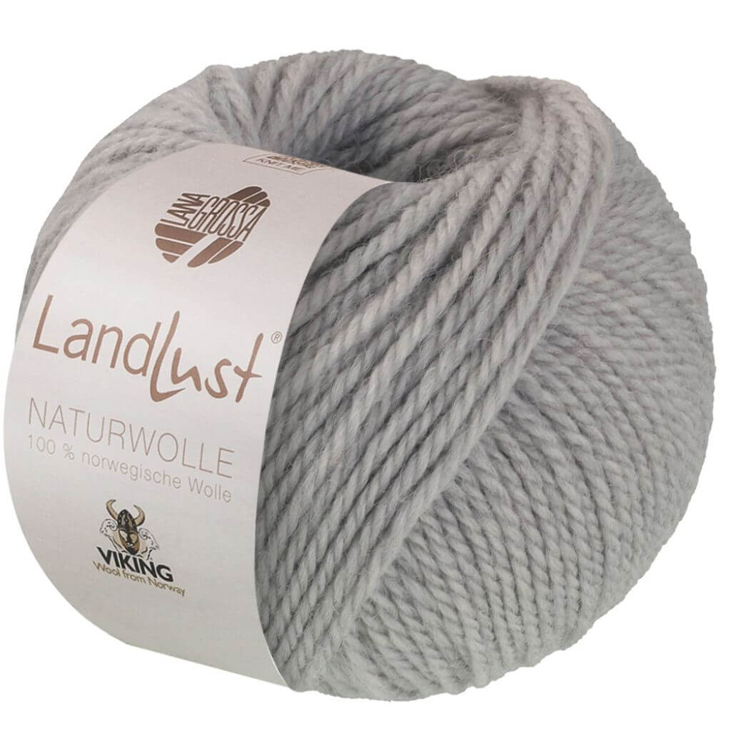 Lana Grossa 8 - Hellgrau Lana Grossa Landlust Naturwolle Lieblingsgarn