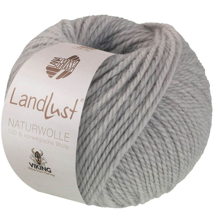 Lana Grossa 8 - Hellgrau Lana Grossa Landlust Naturwolle Lieblingsgarn