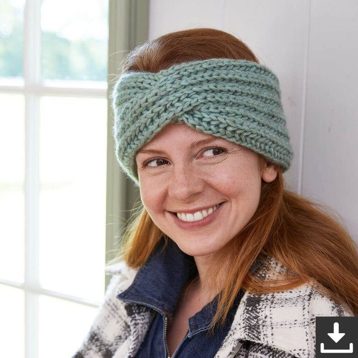 Lana Grossa Pattern Stirnband im Patentmuster Strickset - Lana Grossa (PDF) Lieblingsgarn