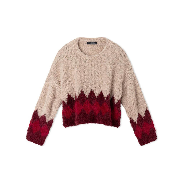 Kinderpullover mit Zackenmuster Strickanleitung - Lana Grossa (Heft)