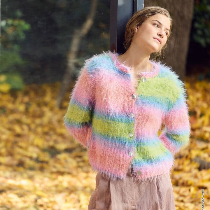 Lana Grossa Pattern Jacke mit Farbverlauf Strickaneitung - Lana Grossa (Heft) Lieblingsgarn