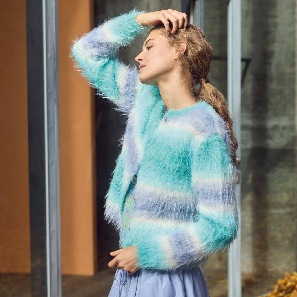 Lana Grossa Pattern Jacke mit Farbverlauf Strickaneitung - Lana Grossa (Heft) Lieblingsgarn