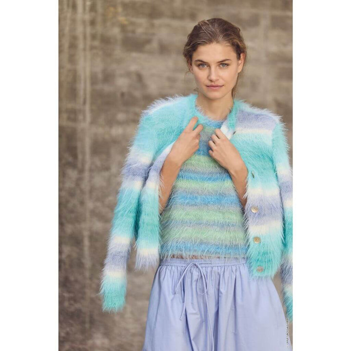 Lana Grossa Pattern Jacke mit Farbverlauf Strickaneitung - Lana Grossa (Heft) Lieblingsgarn