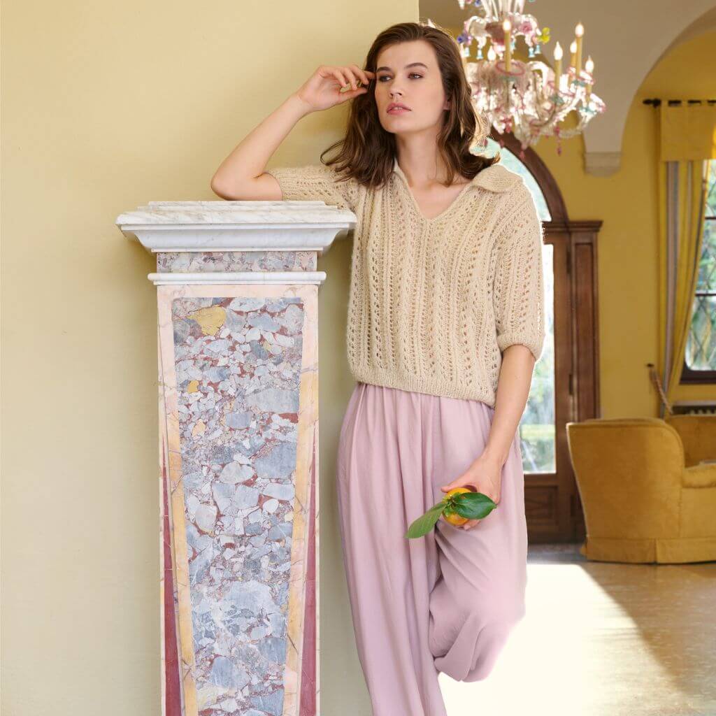 Lana Grossa Pattern Kurzarmpulli mit Polokragen Strickanleitung - Lana Grossa (Heft) Lieblingsgarn