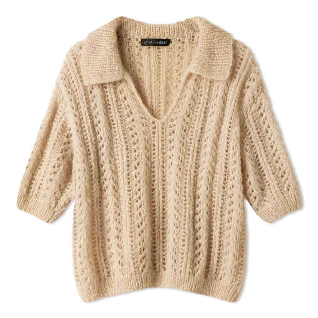 Lana Grossa Pattern Kurzarmpulli mit Polokragen Strickanleitung - Lana Grossa (Heft) Lieblingsgarn