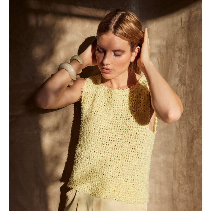 Lana Grossa Pattern Ärmelloses Sommertop Häkelanleitung - Lana Grossa (Heft) Lieblingsgarn