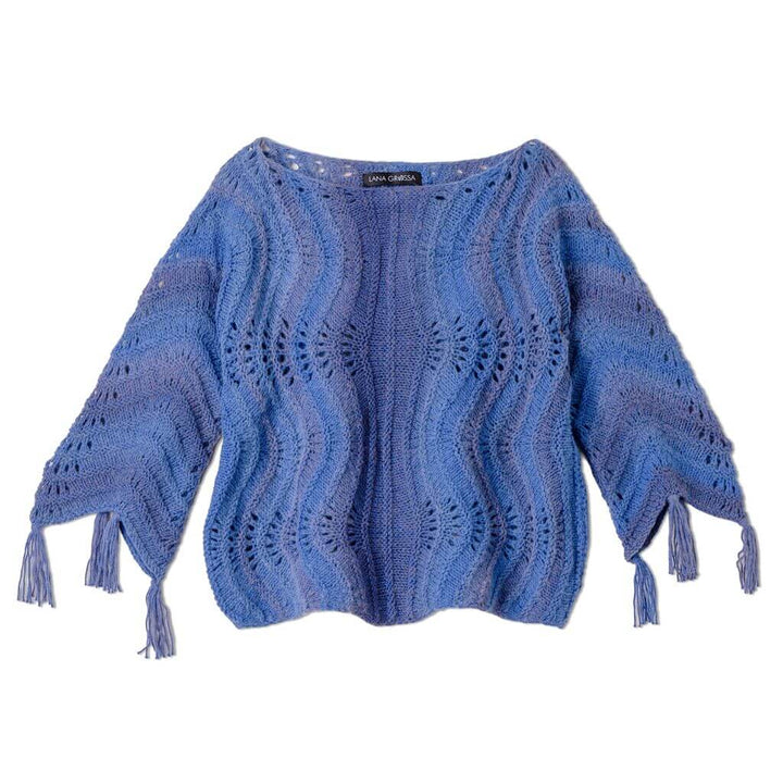Lana Grossa Pullover im Wellenmuster Strickanleitung von Lana Grossa Lieblingsgarn