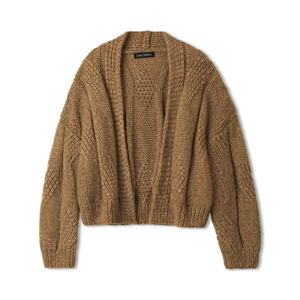 Cardigan mit Zopfmuster Strickanleitung - Lana Grossa (Heft)