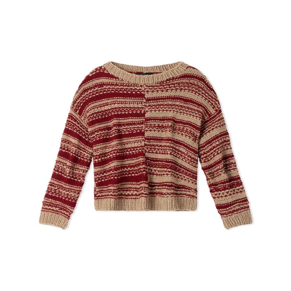 Kinderpullover mit gespiegeltem Streifenmuster Strickanleitung - Lana Grossa (Heft)