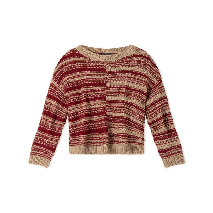 Kinderpullover mit gespiegeltem Streifenmuster Strickanleitung - Lana Grossa (Heft)