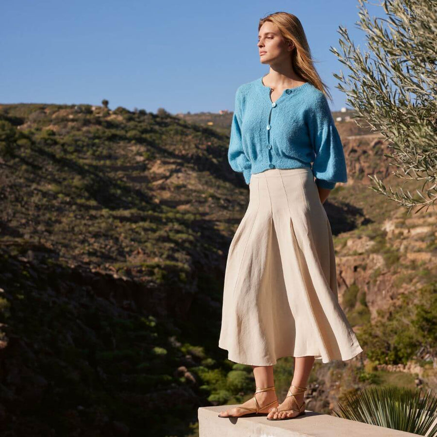 Lana Grossa Pattern Jacke mit Puffärmeln Strickanleitung - Lana Grossa (Heft) Lieblingsgarn