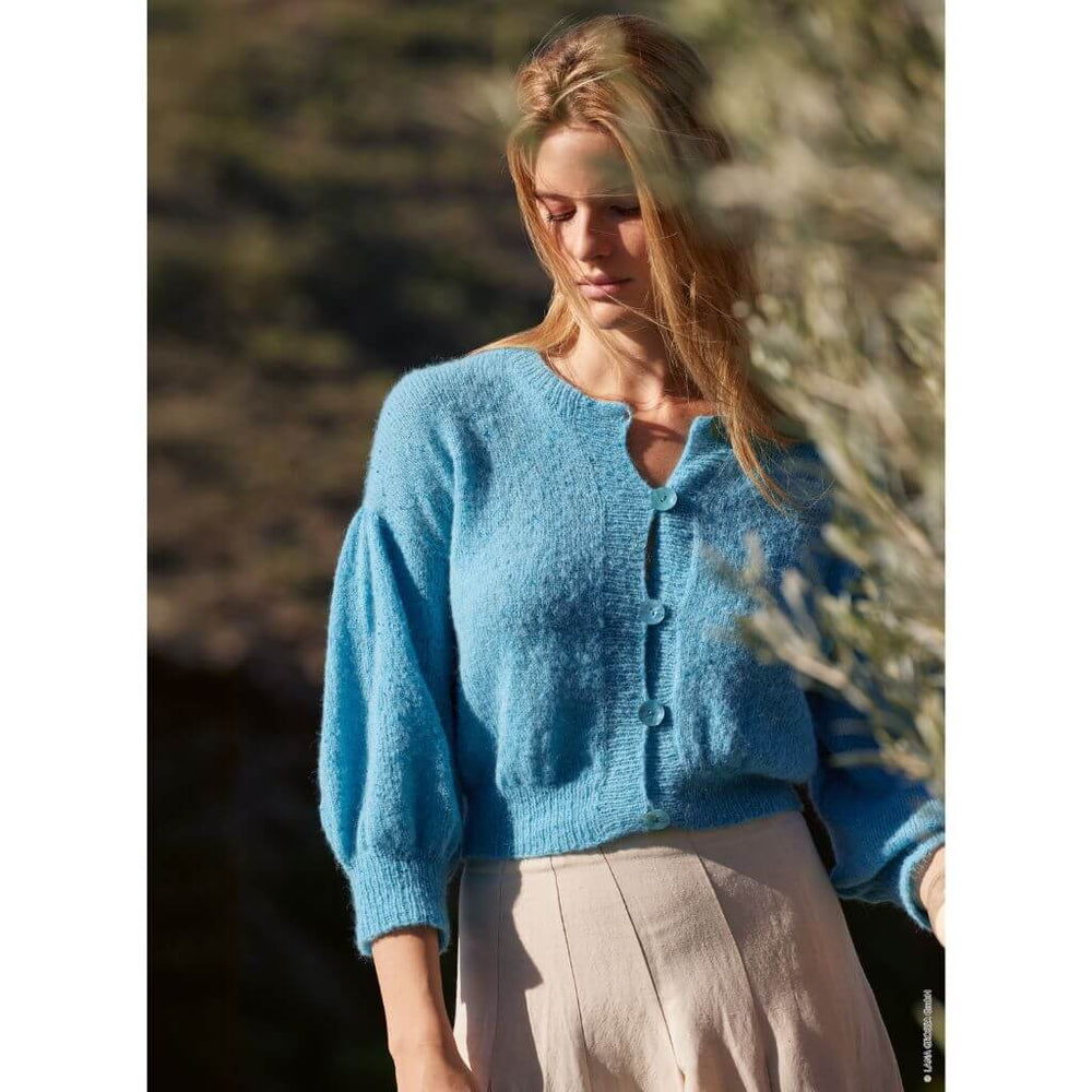 Lana Grossa Pattern Jacke mit Puffärmeln Strickanleitung - Lana Grossa (Heft) Lieblingsgarn