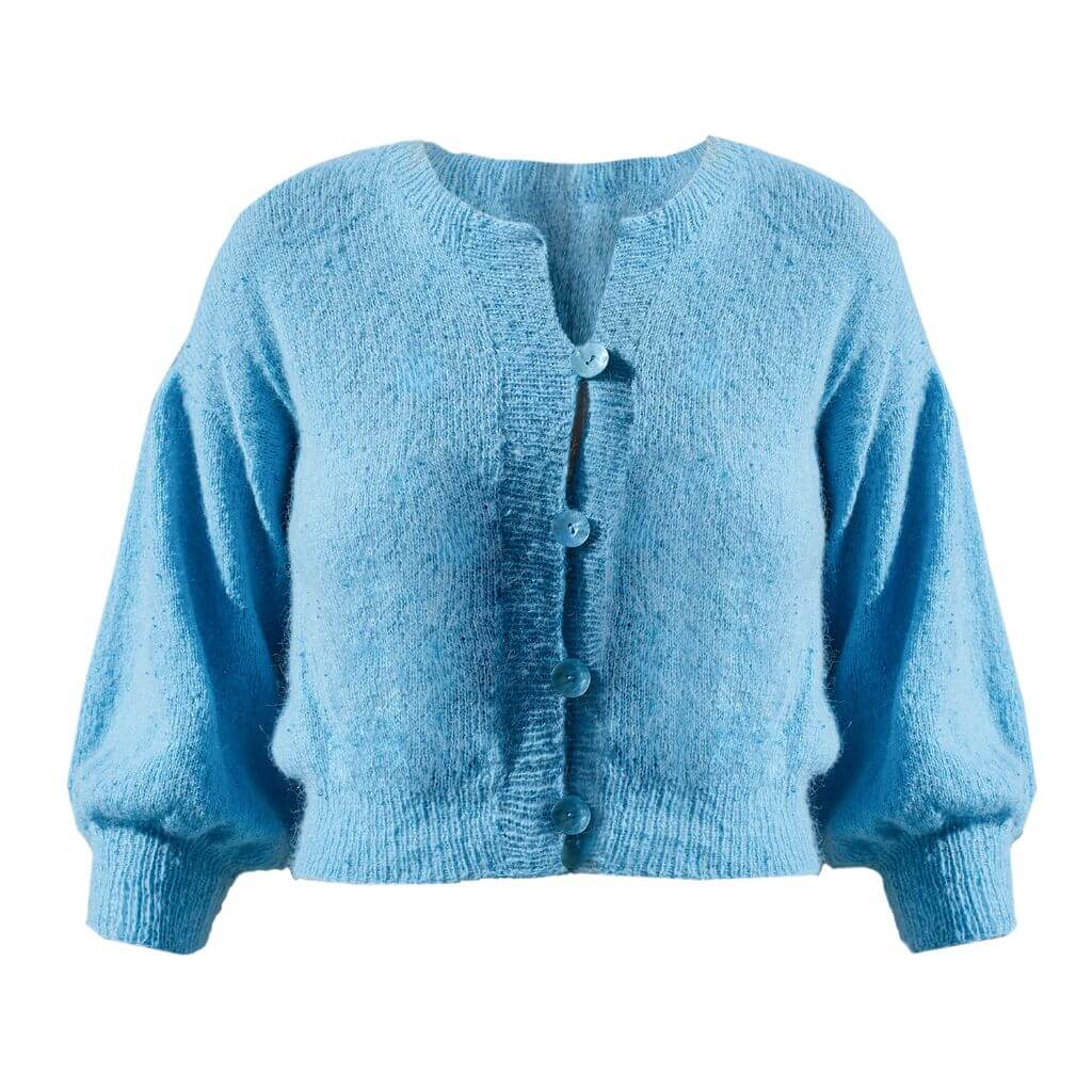 Lana Grossa Pattern Jacke mit Puffärmeln Strickanleitung - Lana Grossa (Heft) Lieblingsgarn