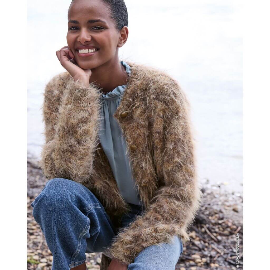 Lana Grossa Pattern Strickjacke mit Taschen Strickanleitung - Lana Grossa (Heft) Lieblingsgarn