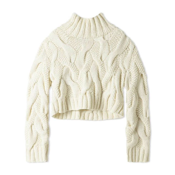 Zopfpullover Cropped Strickanleitung - Lana Grossa (Heft)