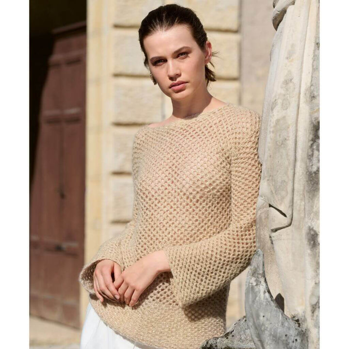 Lana Grossa Pattern Sommerpulli mit Gittermuster Häkelanleitung - Lana Grossa (Heft) Lieblingsgarn