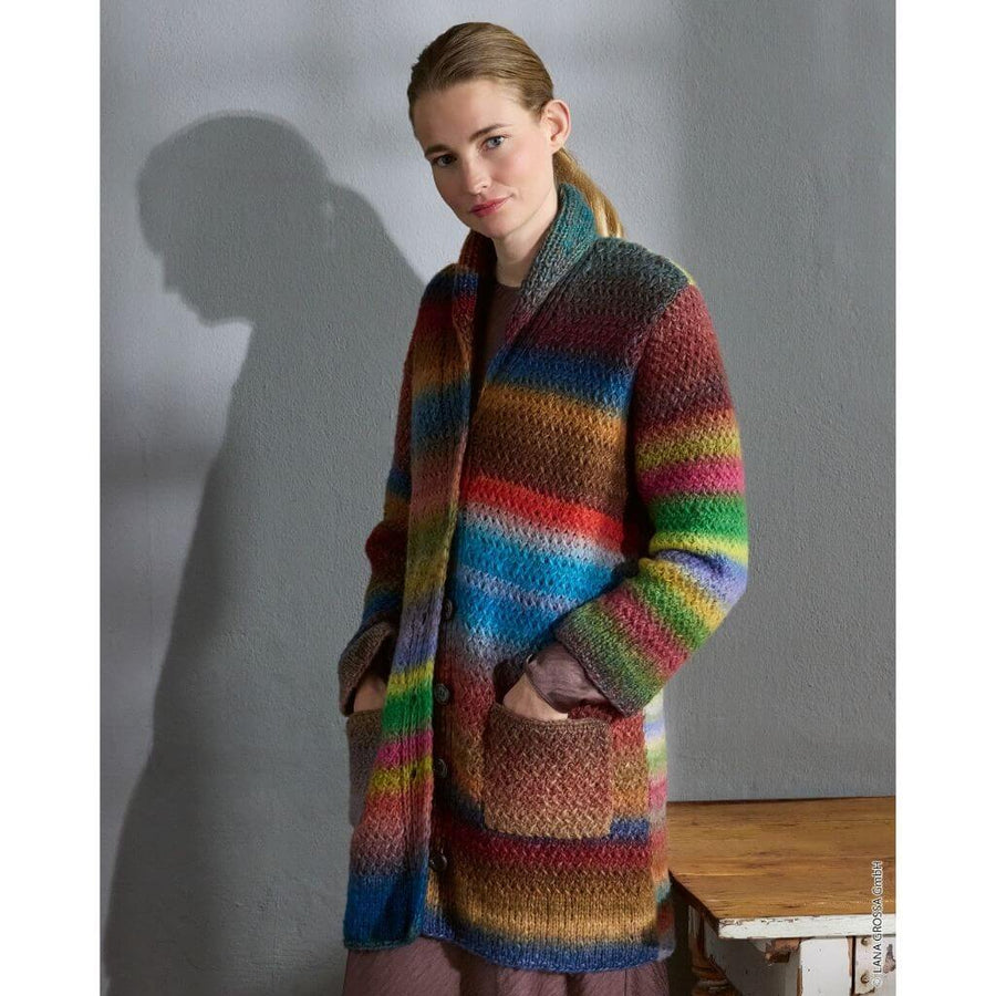 Lana Grossa Pattern Schalkragen-Longjacke Strickanleitung - Lana Grossa (Heft) Lieblingsgarn