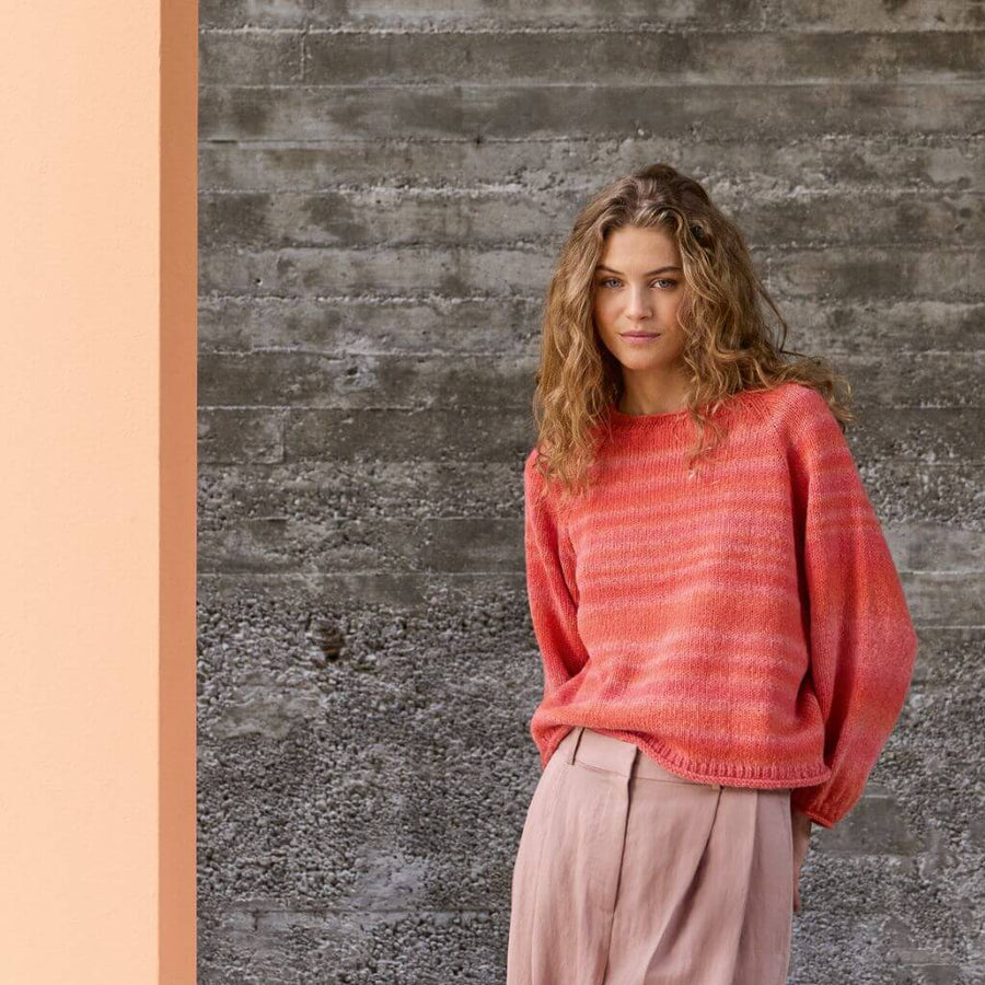 Lana Grossa Pattern Pullover mit lebendigem Farbverlauf Strickanleitung - Lana Grossa (Heft) Lieblingsgarn