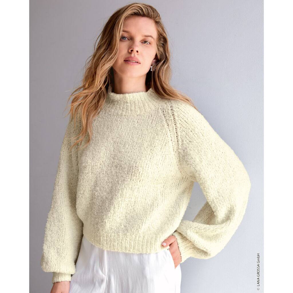 Raglanpullover mit Bündchen Strickanleitung - Lana Grossa (Heft)