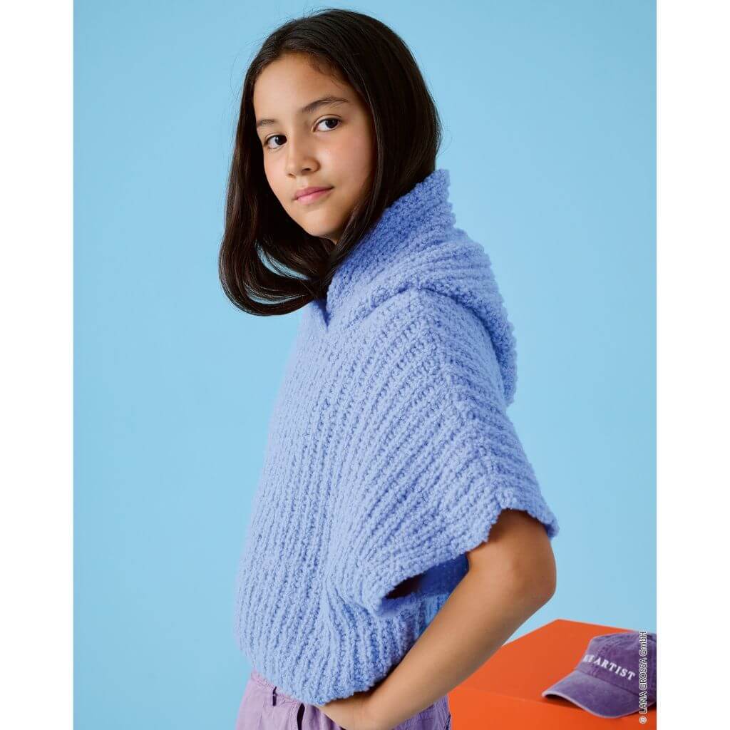 Hoodie-Pullunder im Patentmuster Strickanleitung - Lana Grossa (Heft)