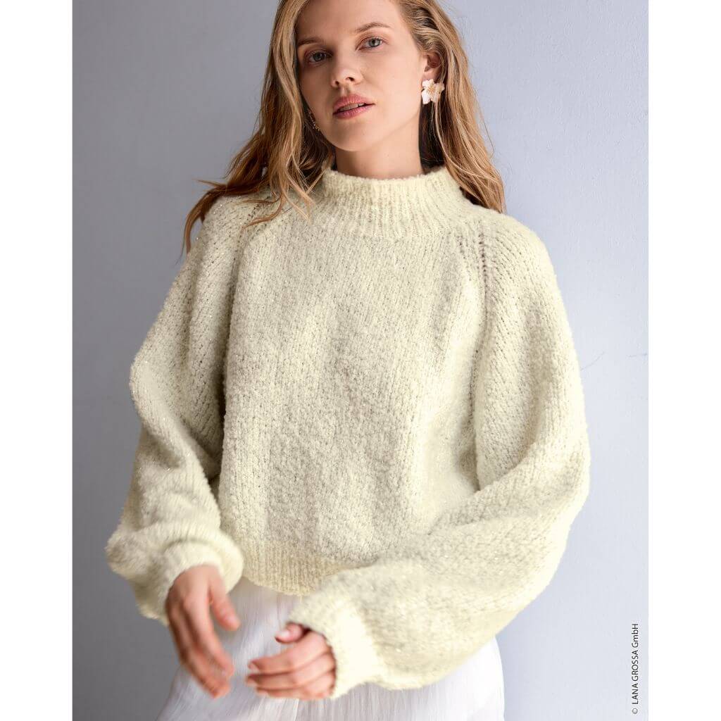 Raglanpullover mit Bündchen Strickanleitung - Lana Grossa (Heft)