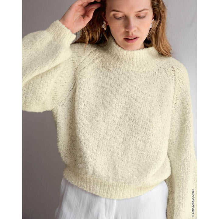 Raglanpullover mit Bündchen Strickanleitung - Lana Grossa (Heft)