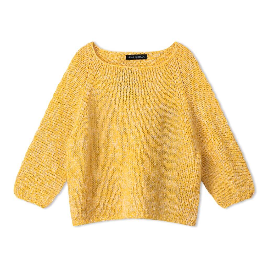 Lana Grossa Pattern Kurzarmpulli mit Raglanpasse Strickanleitung - Lana Grossa (Heft) Lieblingsgarn