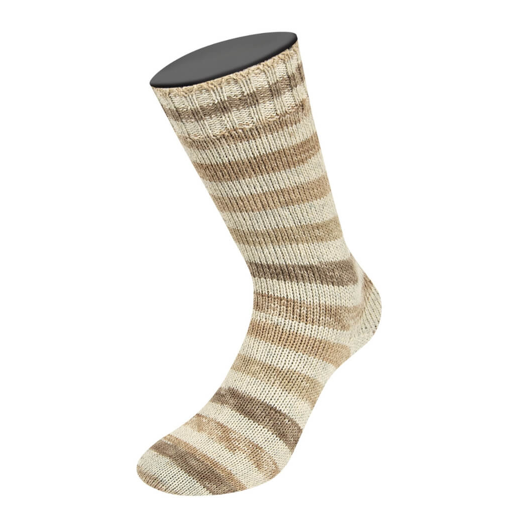 Lana Grossa 2305 - Hellbeige/Kieselgrau/Camel/Graubraun Lana Grossa Meilenweit 100 Alpaca Mix Lieblingsgarn