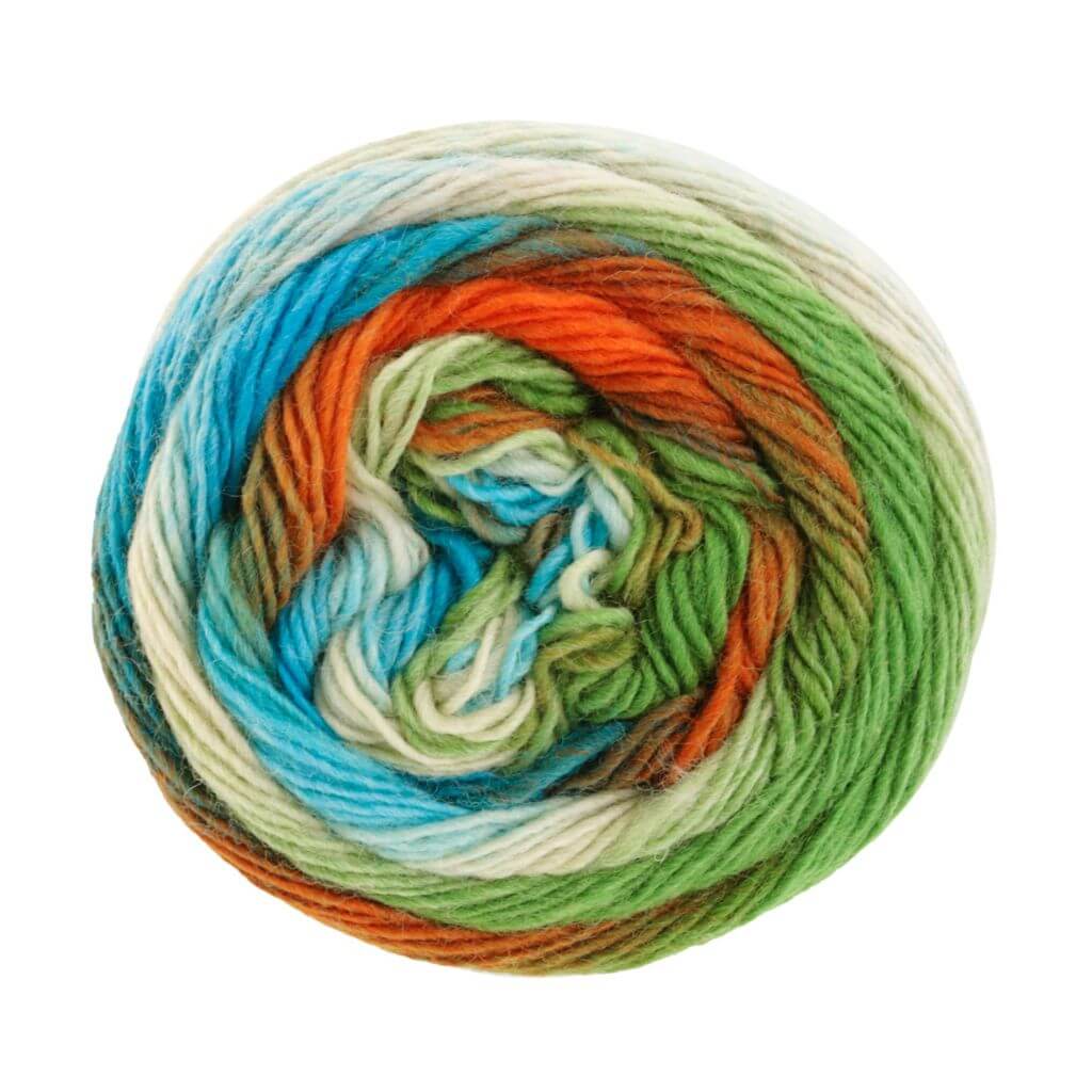 Lana Grossa 8002 - Graubraun/Grège/Kornblume/Flieder/Pastellblau Lana Grossa Meilenweit 100 Color Mix Multi Lieblingsgarn