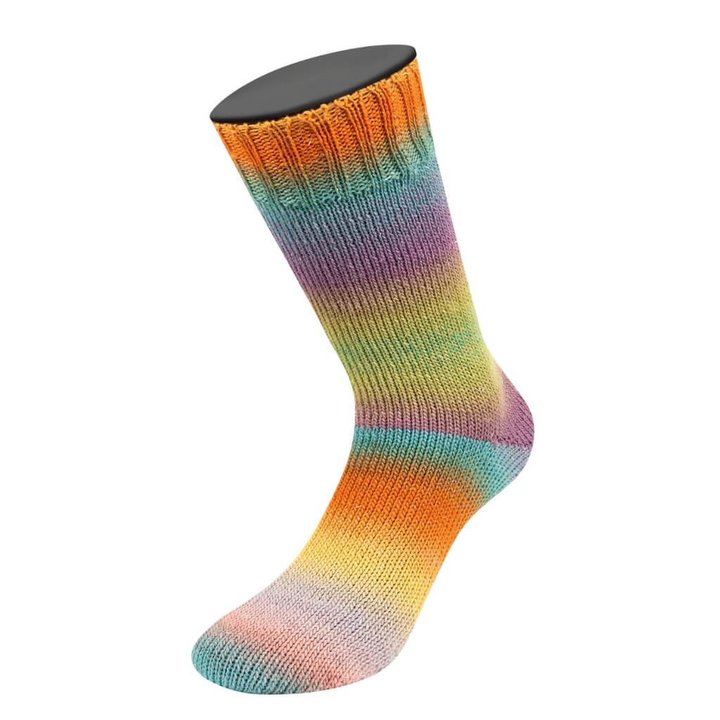 Lana Grossa 7617 - Oliv/Minttürkis/Graublau/Lavendel/Taupe/ Pistazie/Jade/Türkis/Terrakotta/Gelb Lana Grossa Meilenweit 100 Color Mix Sparks Lieblingsgarn