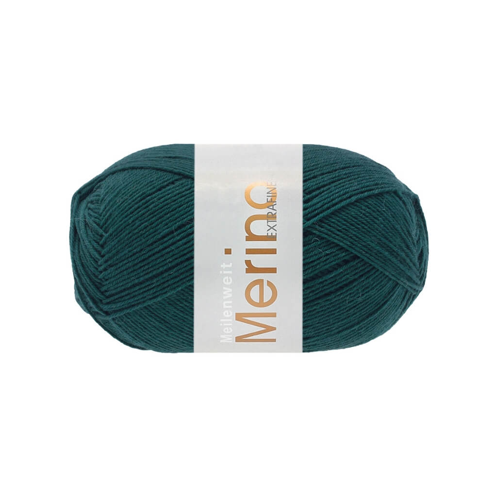 Lana Grossa 2467 - Tiefseegrün Lana Grossa Meilenweit 100 Merino extrafine Lieblingsgarn