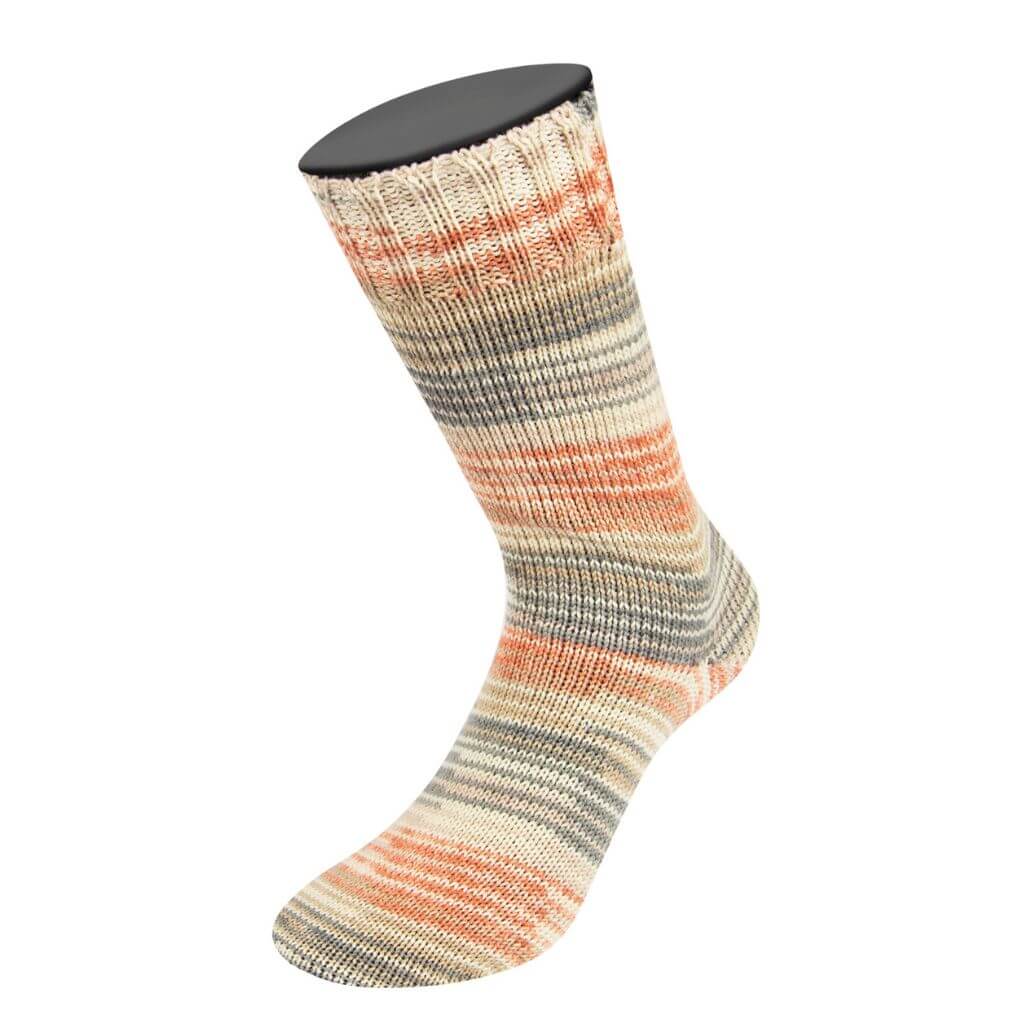 Lana Grossa 3177 - Rot-/Schokobraun/Ecru/Sandbeige/Dunkelgrau/ Taupe Lana Grossa Meilenweit 100 Sonderedition 2 Lieblingsgarn