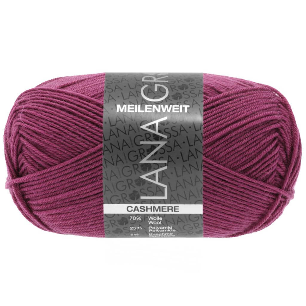 Lana Grossa 52 - Fuchsia Lana Grossa Meilenweit 50 Cashmere Lieblingsgarn