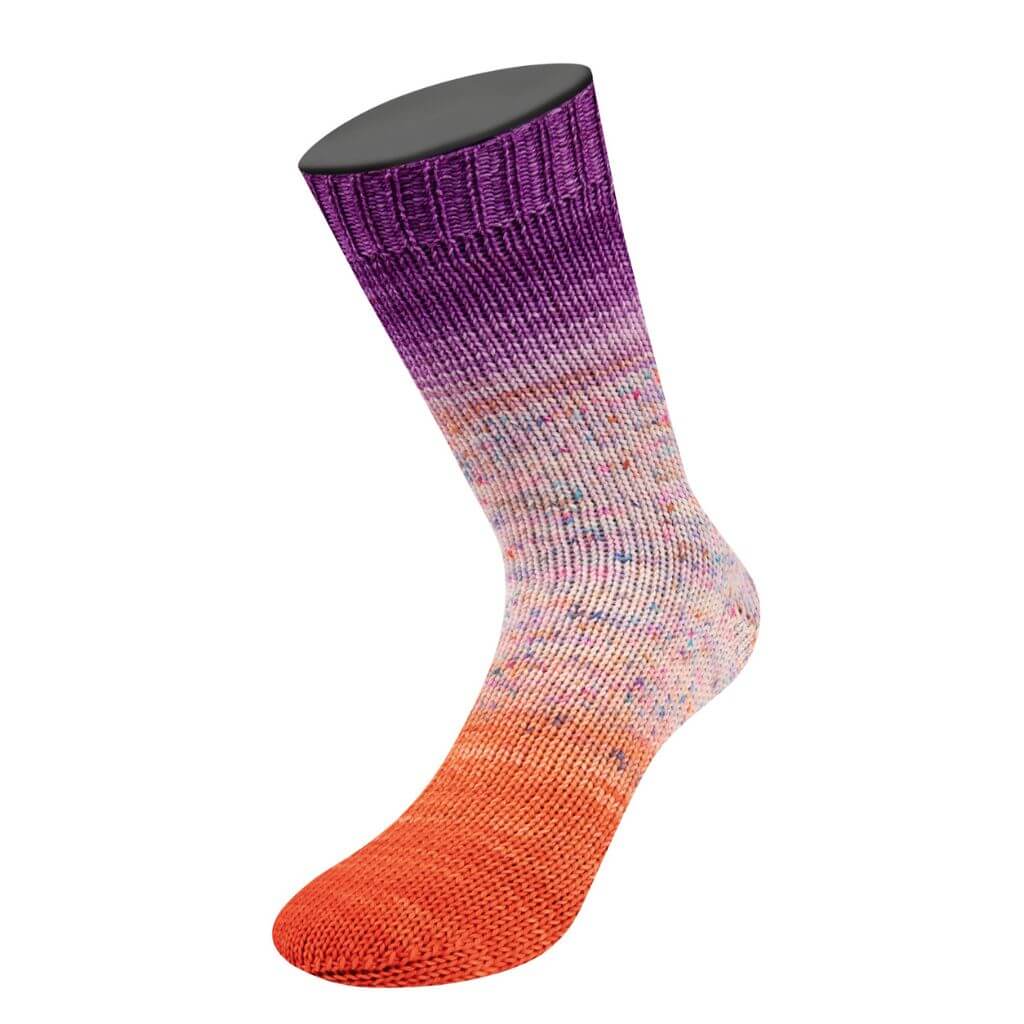 Lana Grossa 5302 - Violett/Lila/Türkis/Pink/Rosa/Gelb/Creme/ Anthrazit/Orange Lana Grossa Meilenweit 50 Dip Lieblingsgarn