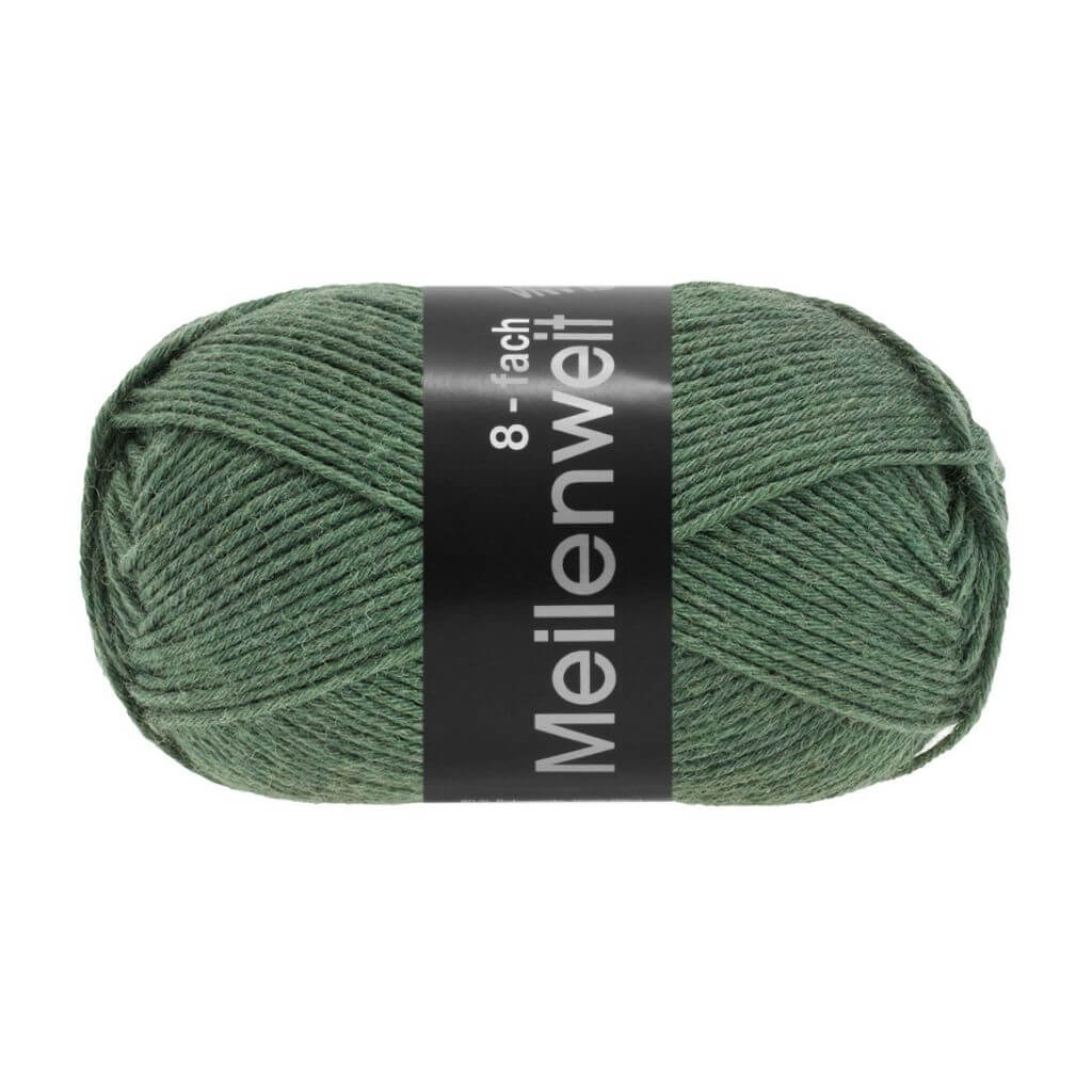 Lana Grossa 9566 - Kieferngrün Lana Grossa Meilenweit 8-fach 150 Lieblingsgarn