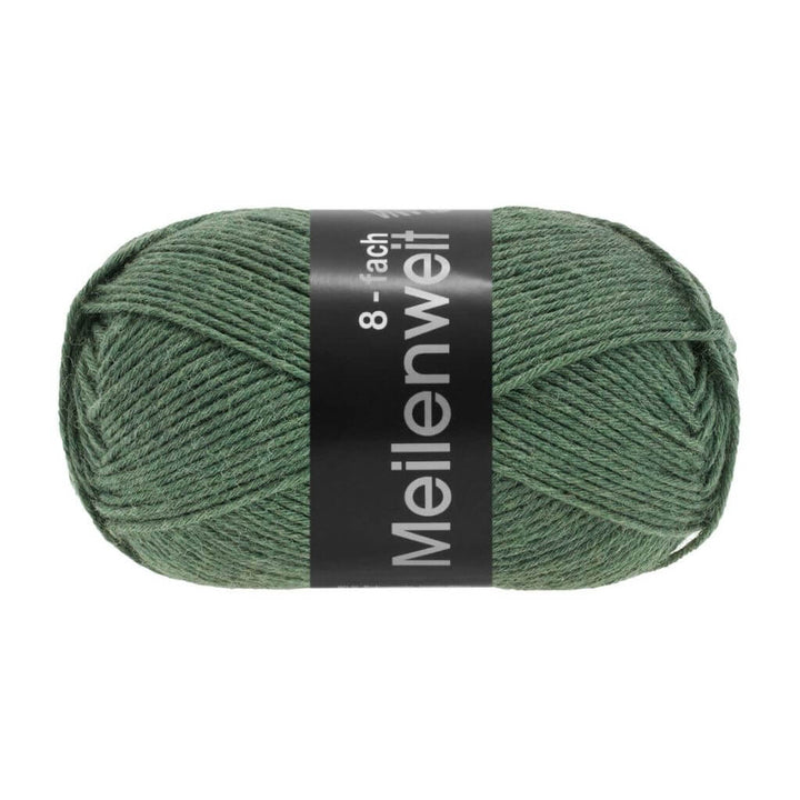 Lana Grossa 9566 - Kieferngrün Lana Grossa Meilenweit 8-fach 150 Lieblingsgarn