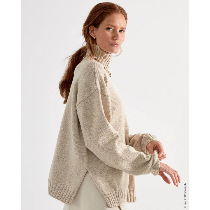 Lana Grossa Pattern Oversized-Stehkragenpullover Strickanleitung - Lana Grossa (Heft) Lieblingsgarn