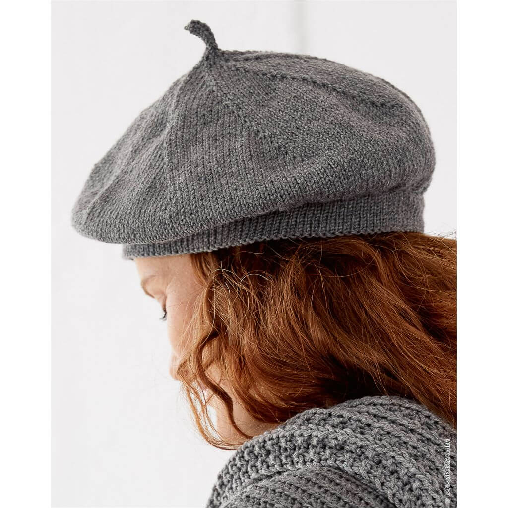 Baskenmütze Top Down Strickanleitung - Lana Grossa (Heft)