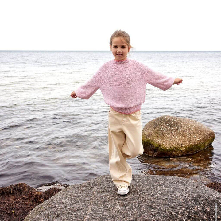 Lana Grossa Top Down Kinderpullover Strickanleitung - Lana Grossa (Heft) Lieblingsgarn