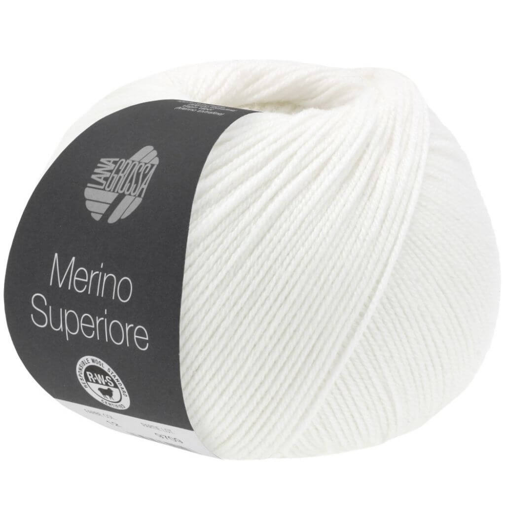 Lana Grossa 1 - Weiß Lana Grossa Merino Superiore Lieblingsgarn