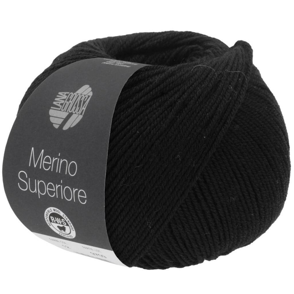 Lana Grossa 8 - Schwarz Lana Grossa Merino Superiore Lieblingsgarn