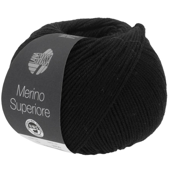 Lana Grossa 8 - Schwarz Lana Grossa Merino Superiore Lieblingsgarn