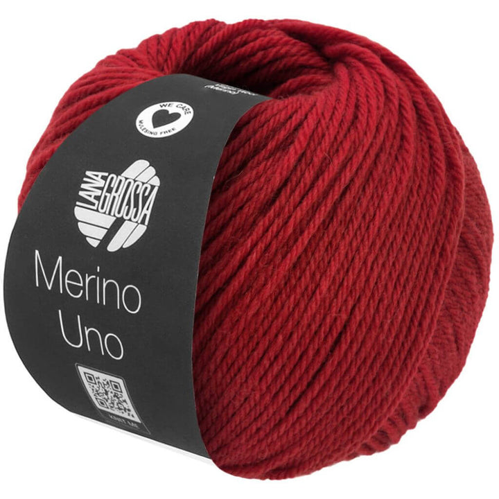 Lana Grossa 82 - Dunkelrot Lana Grossa Merino Uno 50 g Lieblingsgarn