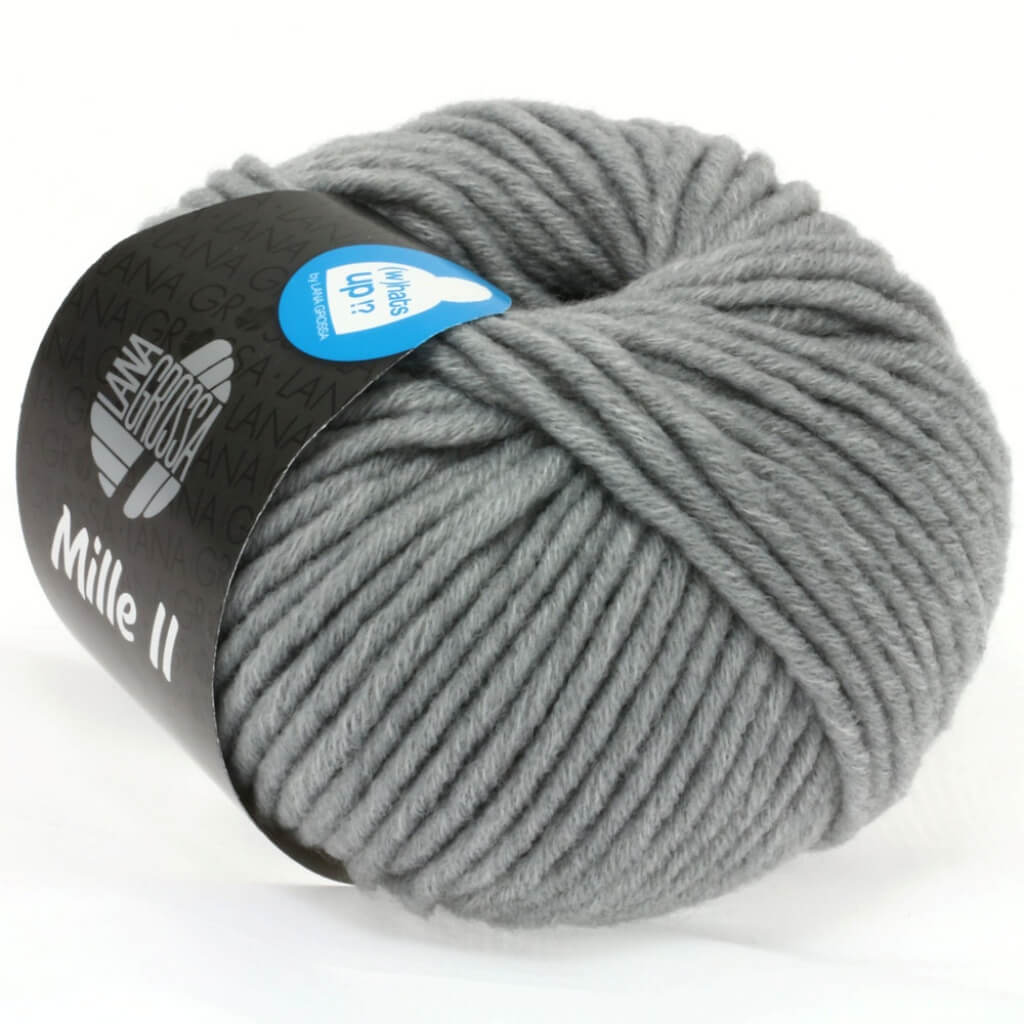 Lana Grossa 043 - Hellgrau Lana Grossa Mille II 50g Lieblingsgarn